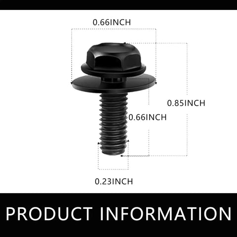 Twenty Pack Heavy Duty Car U Clips And Fender Liner Headlamp Assembly Screws With Solid Iron U Nuts dimensions 0.66x0.85 inches.