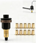 Rivet Nut Tool Kit Set M3 To M12 With Heavy Duty Carbon Steel Build, Built Tough For Quick Install Manual Or Drill Operation, Includes Rivet Nuts For Each Size, Great For Metal Fabrication, Farm Equipment, And Vehicle Mods. M3-M12 rivet nut tool with assorted inserts