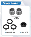 Heavy Duty Washer Bearing And Seal Kit Quick Change Replaces 285203 And 470615 For Whirlpool And Kenmore Units, includes 2 bearings and 4 seals.