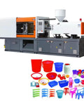 Pro Level Hydraulic Injection Molding Machine For Plastic Chair And Home Goods Fabrication Customizable Multi Material Setup with colorful plastic items.