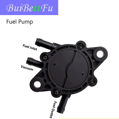 Top view of Fuel Pump With Filter For Lawn Mowers And Small Engines Easy No Hassle Install Replacement Part For Honda Yamaha Kohler John Deere