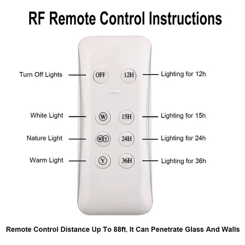 RF remote control for Spot Lighting 100W Led Solar Flood Lights Outdoor Dusk to Dawn Solar L, with various lighting options.