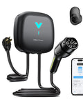 Level 2 EV Charger 11.5kW 48A Wall Mounted Charger for Home Use with NEMA 14-50 Plug, 24 Ft J1772 Cable, WiFi & Bluetooth Enabled