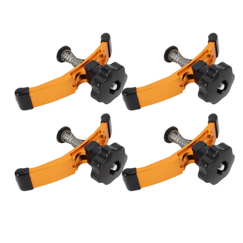 Heavy Duty Aluminum T Track Hold Down Clamps For CNC Router, Engraving Machine Press Plate Vise Grip Workpiece Clamp set of four