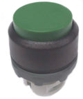 MP3-10G 22 mm Extended Momentary Pushbutton Operator Green 22.5 mm Modular Mount Non-Illuminated Panel Control front view
