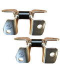 Genuine OEM Set Of Two Door Hinges Compatible With Dodge Charger Durango And Jeep Grand Cherokee Wk replacement hardware view from above.