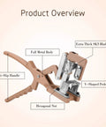 V Cut Grafting Tool for Large Branches with full metal body, SK5 blade, and anti-slip handle showing detailed product features.