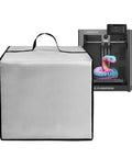 Heavy Duty Waterproof Anti Static Nylon Dust Cover For 3D Printers next to Adventurer 5M, Universal Protective Case, Silver, 18.9x14.6 inches