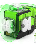 Pro Grade 12V Self Leveling Laser Level With Bluetooth Dual 360 Degree Green Beams High Brightness Cross Line 11 Hour Li Ion Battery Magnetic Bracket P02CG For Precise Framing And Leveling