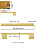 10 Pack Brushed Gold Cabinet Pulls 5 Inch Hole Center Kitchen Cabinet Hardware Gold Drawer Handles Set For Cabinets And Drawers Easy To Install Long Lasting Durable Finish with dimensions