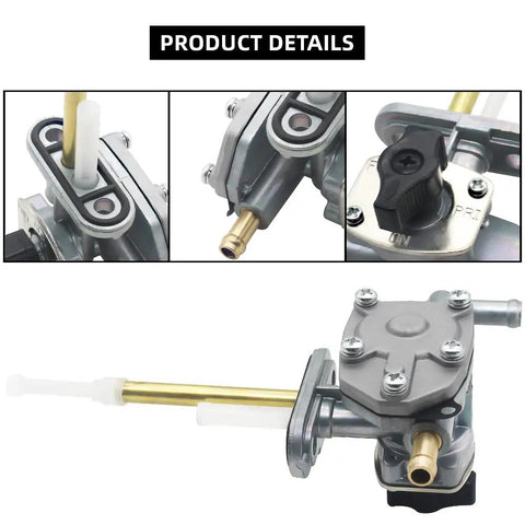 Close-up of Fuel Valve Petcock Shut Off For Suzuki Ozark 250 Quad 2x4 2WD 2002 To 2006 LT Z250 Quadsport Gas Tank Replacement