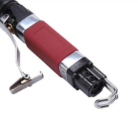 Premium 3400Rpm Air Body Saw File For Metal And Plastic Deburring With NonSlip Grip Plus Safety Actuator Reciprocating Pneumatic Tool close-up of grip and actuator.