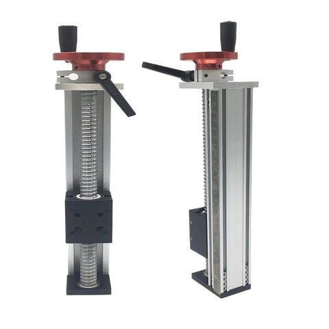 Manual Sliding Table With Ball Screw For Pro Grade Linear Motion 50 To 1000mm Stroke SFU1204 Ball Screw MGW12C Single Rail Guide Heavy Duty Precision Table For CNC Milling And Accurate Travel, front view