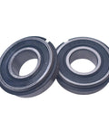 Two bearings from Complete Number 35 Chain Jackshaft Kit For Go Karts And Minibikes Five Eighths Inch By Sixteen Inches With Bearings Collars Hangers And Sprockets