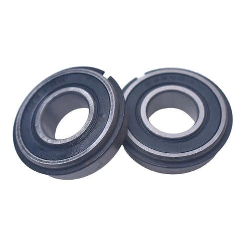 Two bearings from Complete Number 35 Chain Jackshaft Kit For Go Karts And Minibikes Five Eighths Inch By Sixteen Inches With Bearings Collars Hangers And Sprockets