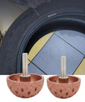 Built Tough Two Piece Tungsten Steel Bowl Grinding Heads For Tire Repair Angle Grinder Attachments, 42mm and 55mm sizes.