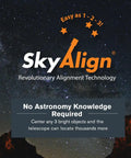 SkyAlign feature of NexStar 8SE Computerized Telescope With 8 Inch Schmidt Cassegrain Optics Fully Automated GoTo Mount SkyAlign