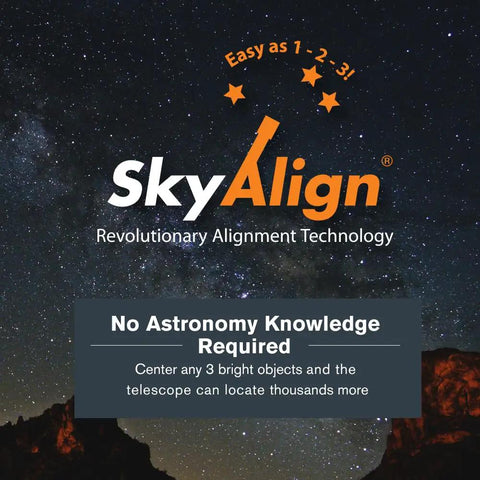 SkyAlign feature of NexStar 8SE Computerized Telescope With 8 Inch Schmidt Cassegrain Optics Fully Automated GoTo Mount SkyAlign