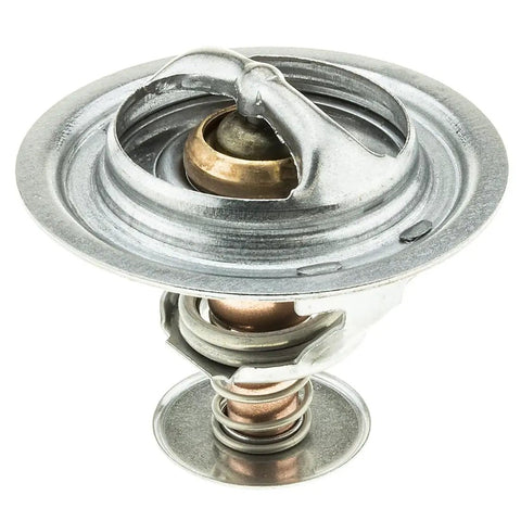 Heavy Duty Engine Coolant Thermostat No Hassle Swap Replacement For Mitsubishi Diamante, detailed top view, metallic finish, vital for cooling.