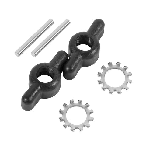 Six Pack MKP 10 Prop And Nut Kit B For Half Inch Prop Shafts Fits Four Inch Diameter Trolling Motors Includes Prop Nut And Washer Replacement Set For 12V 24V And 36V Systems, showing components including nut and washer.