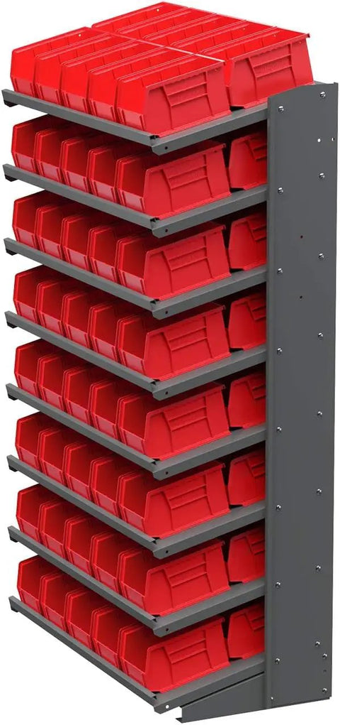 Space Saving Stackable Storage Bins for Garage Pantry and Craft Room Tough As Nails Heavy Duty Plastic Organizer Bins 9x6x5 Inches
