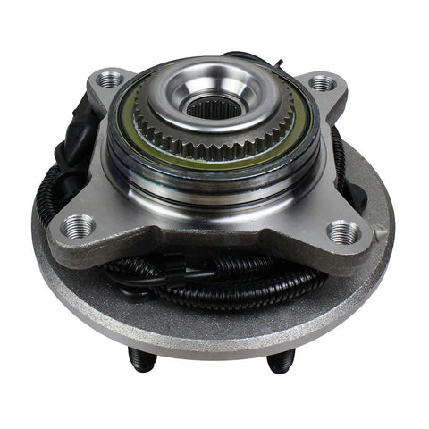 Front view of Front Wheel Bearing And Hub Assembly For Ford F150 4WD 2005 2008 And Heritage 2004 Lobo 6 Lugs With ABS