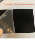 0.8mm Thick Aluminum Metal Cards For Laser Engraving, Black 86 X 54 Mm, 26 Pack, with protective film being removed