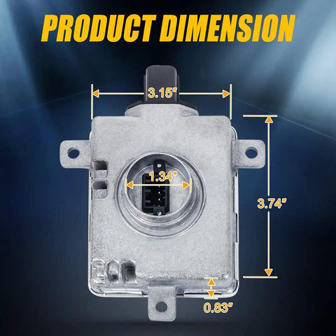 Xenon HID Headlight Ballast With Igniter dimensions for Acura TL TSX ZDX MDX RDX ILX Honda Accord Mazda 3 5 CX5