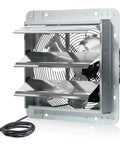 10 Inch Wall Mounted Exhaust Fan With Automatic Aluminum Shutter High Speed 1000 CFM Vent Fan for commercial use
