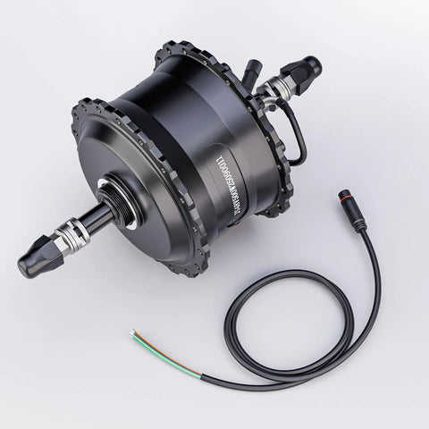 48V 1000W Rear Hub Motor For E Bikes With 9 Pin Connector IP65 Waterproof Aluminum Alloy Body Fits 20 24 26 Inch Rims