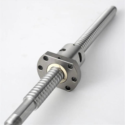 SFU1204 Ball Screw With 1204 Flange Single Ball Nut End Machined 800mm Travel Heavy Duty Precision Lead Screw close-up view