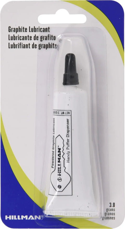 Graphite Tube 3G White Key Lock Lube For Exterior And Interior Locks With Dispenser Tip in retail packaging.