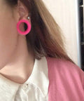 Pink tunnel from 9 Pair Silicone Ear Plugs Flexible Thin Tunnels Double Flared Expander Ear Gauges Piercing Set For Stretched Lobes