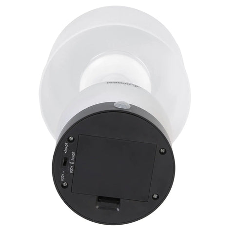 Bottom view of Six LED Battery Operated Motion Sensing Table Lamp With Dual Zone Lighting For Body, Shade, Or Both