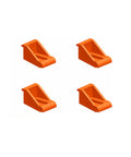 Heavy Duty Cnc Hold Down Clamp Delivers A Rock Solid Grip With A Slim Low Profile, orange clamp for secure workholding in woodworking.