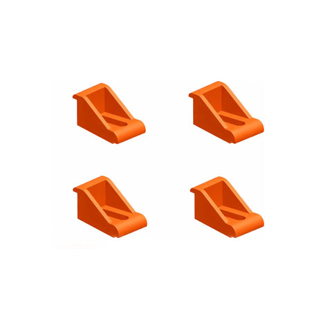 Heavy Duty Cnc Hold Down Clamp Delivers A Rock Solid Grip With A Slim Low Profile, orange clamp for secure workholding in woodworking.