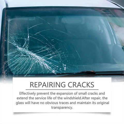 All Purpose Windshield Crack Repair Kit for Chips and Cracks, Easy Liquid Repair for Auto Glass, Quick Fix for Windshields, Windows, and Mirrors, Restores Clarity and Prevents Crack Spread for All Crack Types