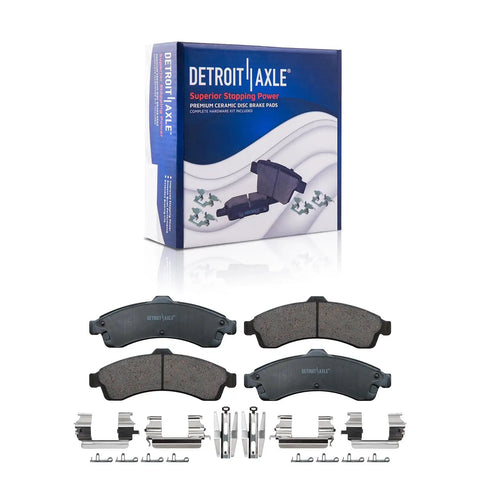Front Brake Kit With 12.01 Inch Rotors And Ceramic Pads For Chevrolet Trailblazer GMC Envoy Buick Rainier And Isuzu Ascender