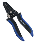 Seven Inch Multifunctional Electrical Wire Strippers And Cutters 22 To 10 Awg With Comfy Soft Grip Handles Precision Steel Blades showing precision grip and cutting edge.