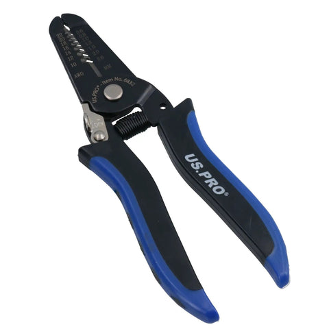 Seven Inch Multifunctional Electrical Wire Strippers And Cutters 22 To 10 Awg With Comfy Soft Grip Handles Precision Steel Blades showing precision grip and cutting edge.