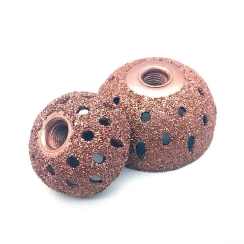 Heavy Duty Tire Buffing Wheel With Carbide Grinding Head for Coarse Polishing and Repair Jobs on Tough Rubber Tires image showing 42mm metal head.