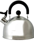 Carterton Stainless Steel Whistling Tea Kettle 1.5 Quart Capacity With Mirror Finish Fast Boil On Stovetop Easy Pour Flip Up Spout Cover Stay Cool Handle Durable Tea Kettle For Your Everyday Tea Time