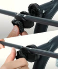 Durable Weatherproof Plastic Fittings Kit For Attaching Canopy Frame To Outdoor Swing Frame 2 Pack Plug And Play Setup close-up