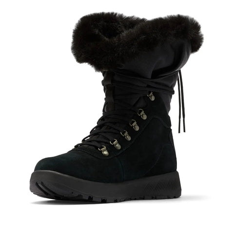 Black Women's Hi-Top Winter Boots With Omni-Heat Insulation, Omni-Grip Non-Marking Traction, Techlite Cushioning, Size 8.5