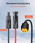 4 In 1 Solar Connector Kit with DC7909 DC5521 Anderson and XT60 Adapters for solar panels, showing XT60 female adapter