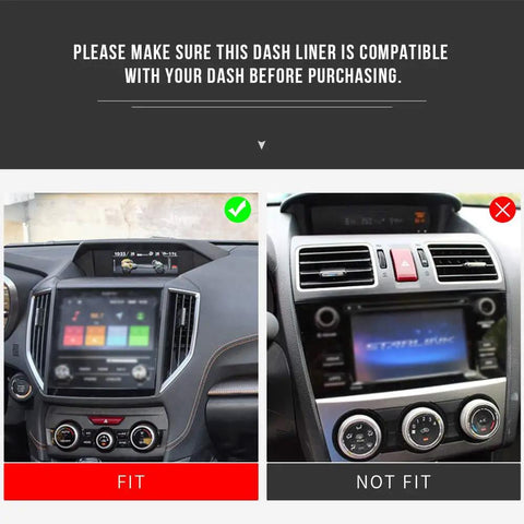 Subaru Dashboard Mats For Forester Crosstrek Impreza 2018 2024 Upgrade Silicone Interior Dash Pad Liner fit compatibility chart