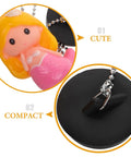 Mermaid Bathtub Stopper Plug Rubber Drain Seal with Chain, featuring a cute mermaid design and compact rubber stopper.