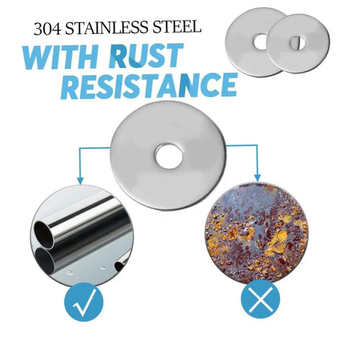 Stainless Steel Flat Washers 40 Pcs Ultrathin Shim Set Penny Style Gasket Kit For Fasteners Prevent Loosening And Spacing Corrosion Resistant Built Tough Hardware, 304 stainless steel washer with rust resistance
