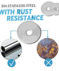 Stainless Steel Flat Washer Kit 40 Pieces Ultrathin Shim Set Flat Gasket Penny Washers For Repair And Fastening Durable Corrosion Resistant Household And Pro Use, 304 stainless steel rust resistance