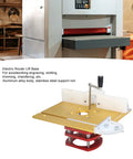 Router Table Lift Kit With Stainless Steel Base Plate For Quick Accurate Repeatable Setups On Woodworking Machines 64 To 66 mm